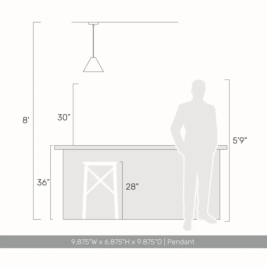 Golden Lighting Conique 1-Light Pendant in Dark Walnut - Image 6