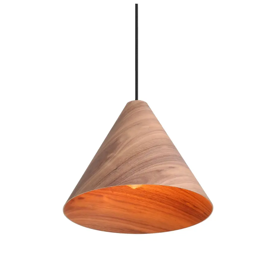 Golden Lighting Conique 1-Light Pendant in Dark Walnut - Image 3