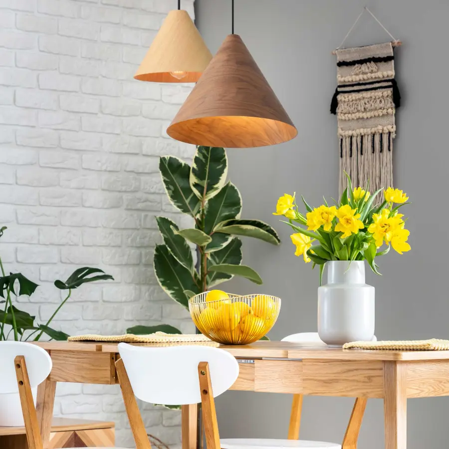 Golden Lighting Conique 2-Light Pendant in Dark Walnut - Image 2