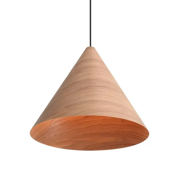 Golden Lighting Conique 3-Light Pendant in Dark Walnut - Image 3