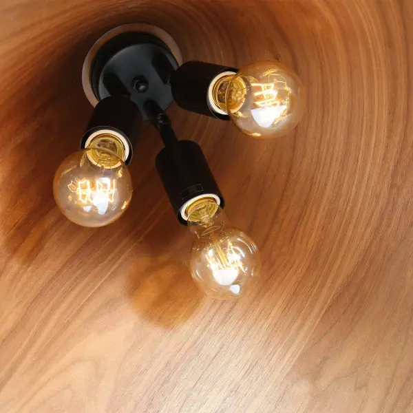 Golden Lighting Conique 3-Light Pendant in Dark Walnut - Image 5