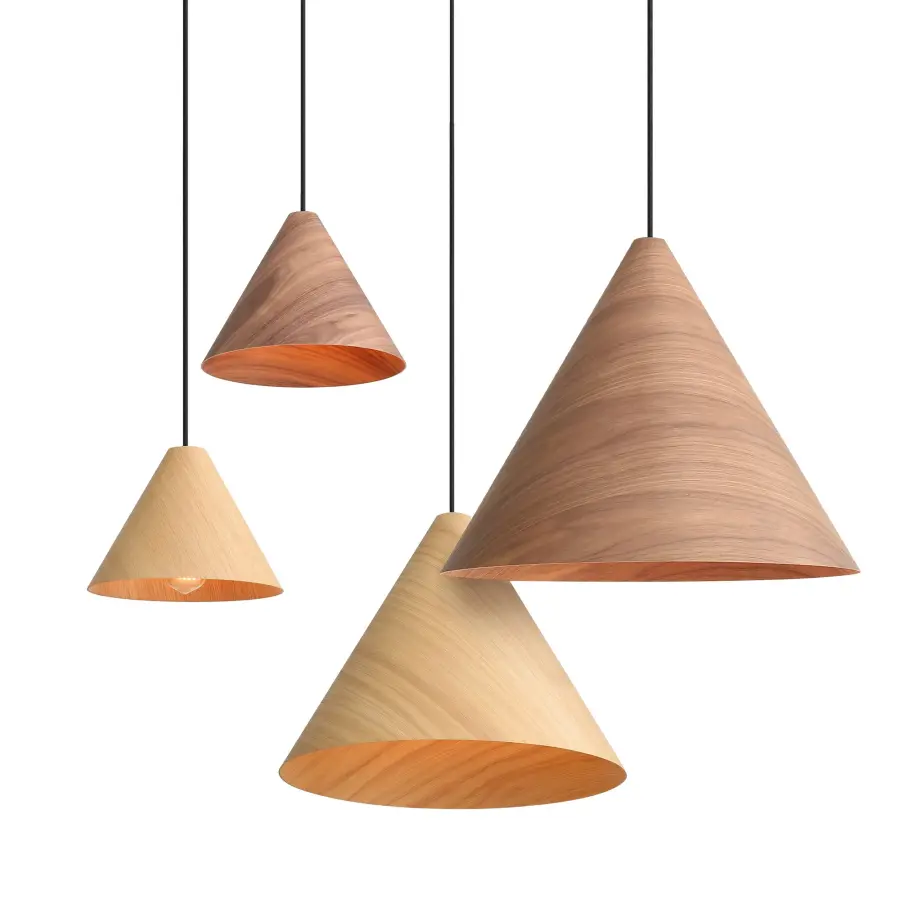 Golden Lighting Conique 3-Light Pendant in Dark Walnut - Image 7