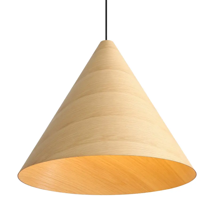 Golden Lighting Conique 3-Light Pendant in Light Walnut - Image 1