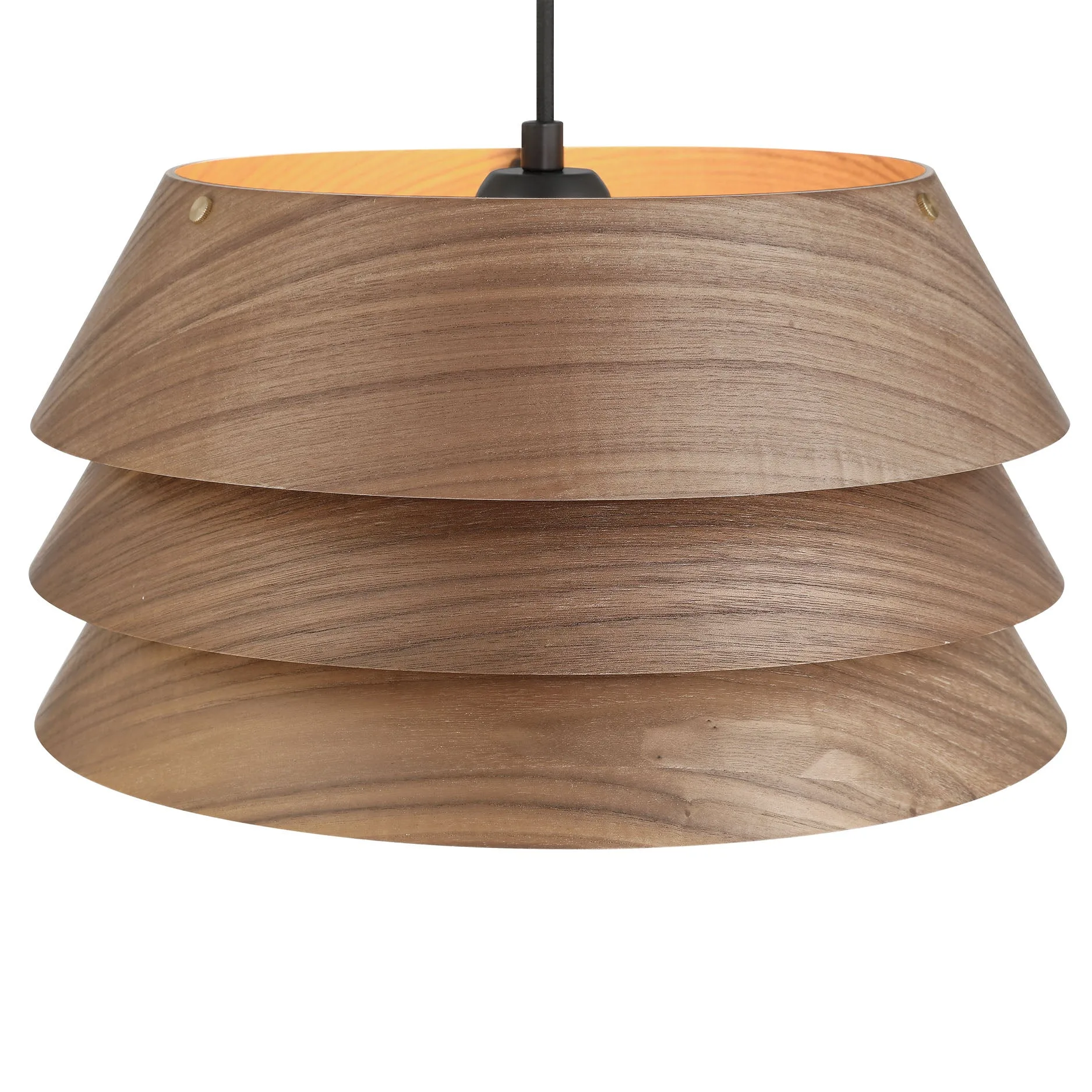 Aalto One Light Pendant in Dark Walnut