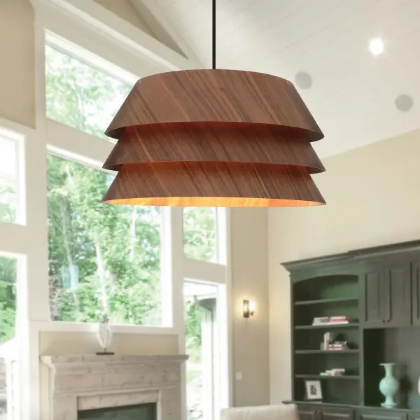 Aalto One Light Pendant in Dark Walnut - Image 7