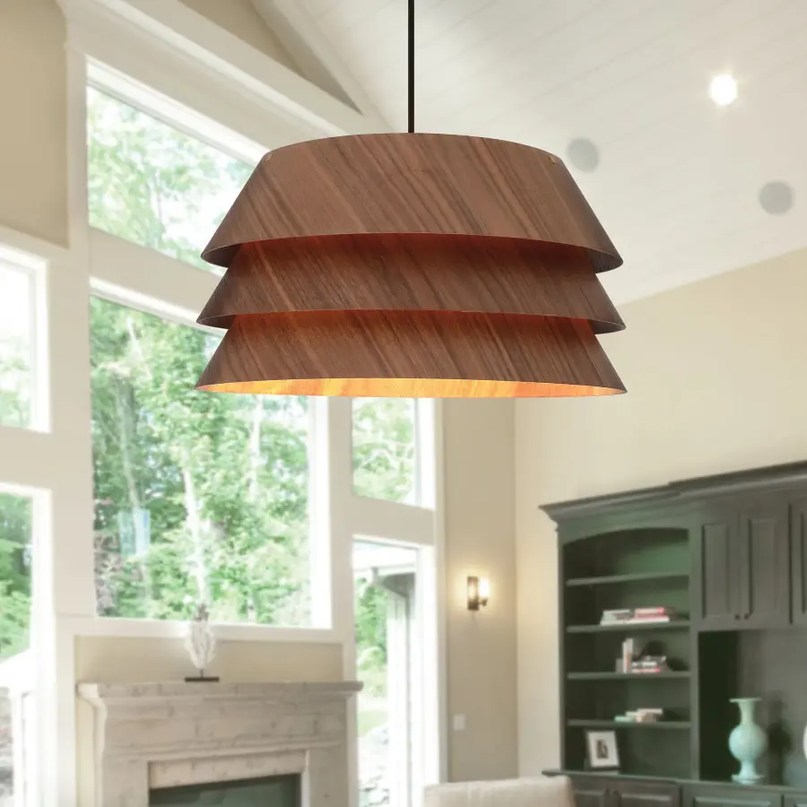 Aalto One Light Pendant in Dark Walnut - Image 7