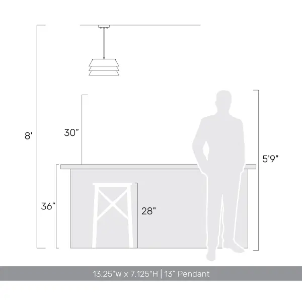 Aalto One Light Pendant in Dark Walnut - Image 8
