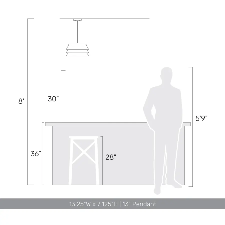 Aalto One Light Pendant in Dark Walnut - Image 8
