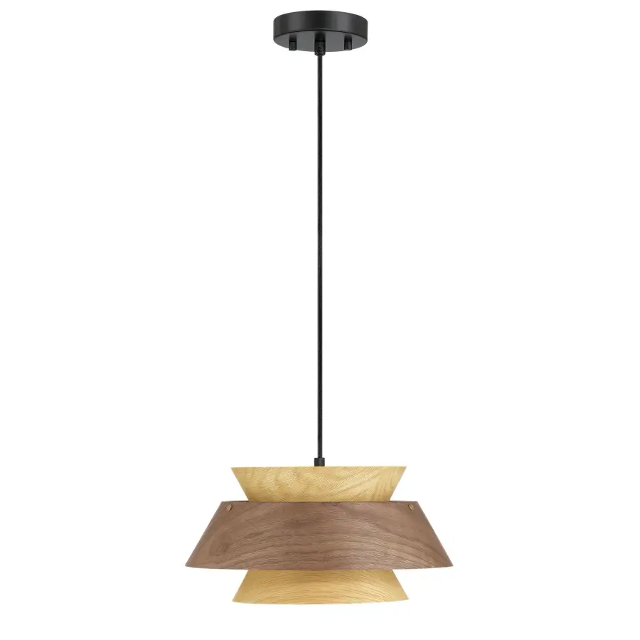 Aalto One Light Pendant in Dark Walnut-Light Walnut - Image 2