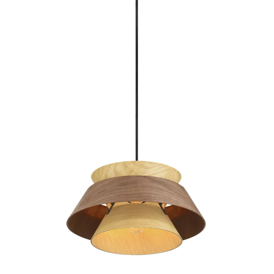 Aalto One Light Pendant in Dark Walnut-Light Walnut - Image 4