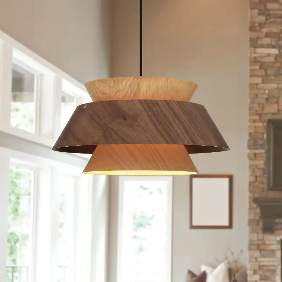 Aalto One Light Pendant in Dark Walnut-Light Walnut - Image 9