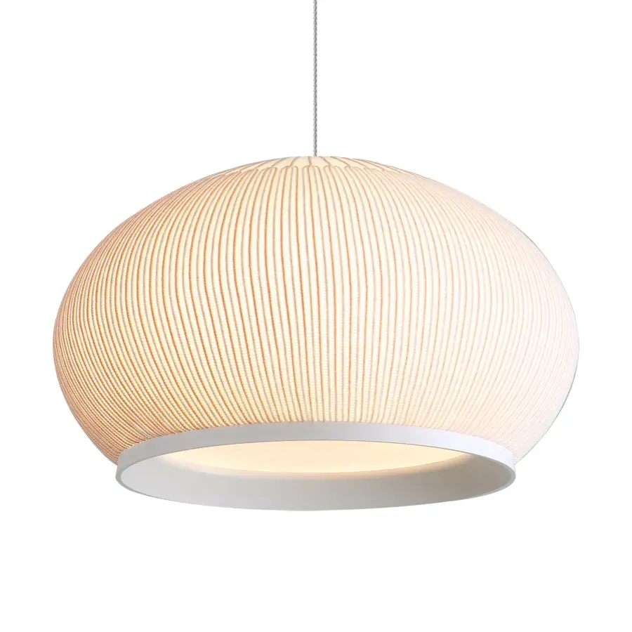 Golden Lighting Tela Integrated LED 11" Pendant in Sand Yellow - Image 1