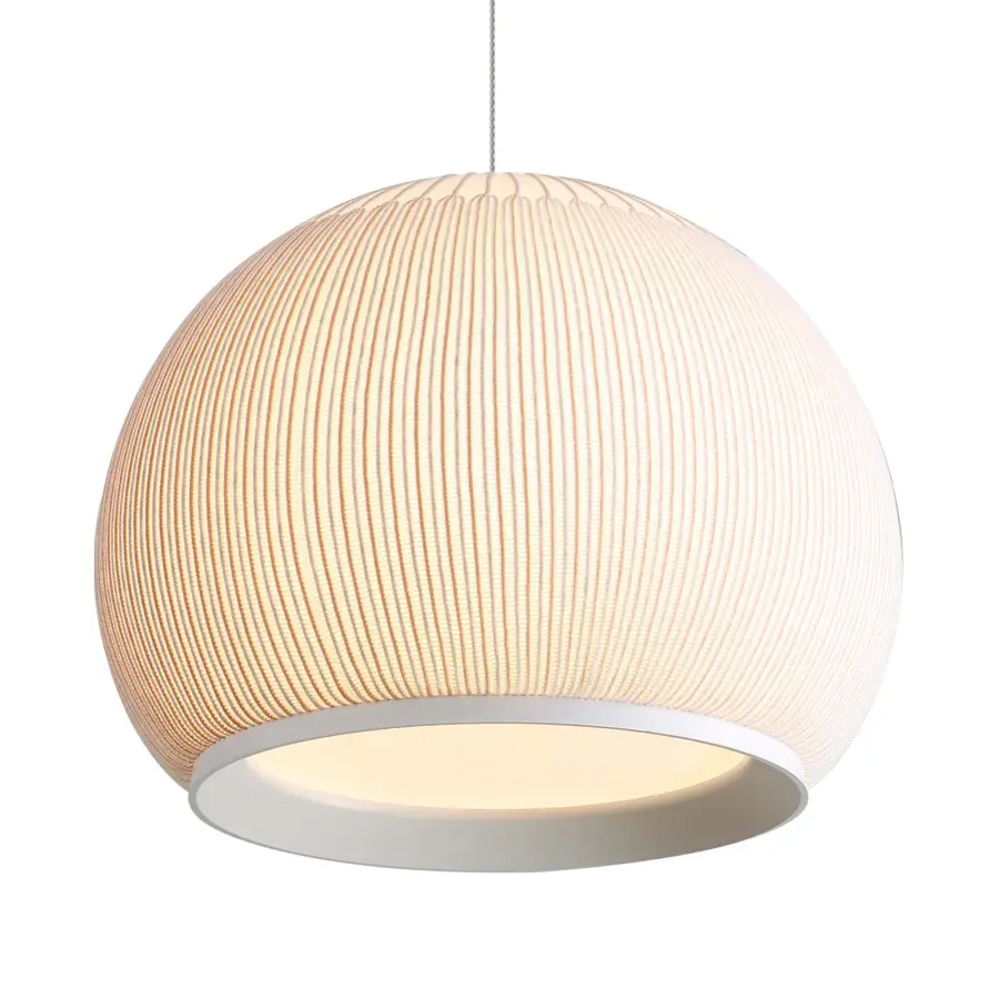 Golden Lighting Tela Integrated LED 14" Pendant in Sand Yellow - Image 1