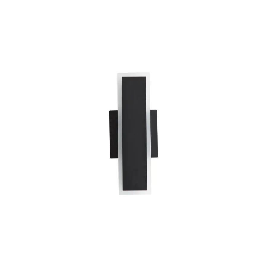 Golden Lighting Obsidian 12" Integrated LED Outdoor Wall Sconce in Sand Black - Image 2