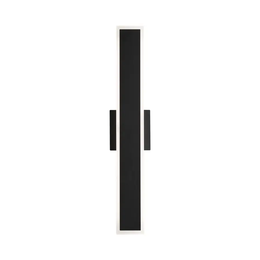 Obsidian Integrated LED 24" Outdoor Wall Sconce in Sand Black - Image 1