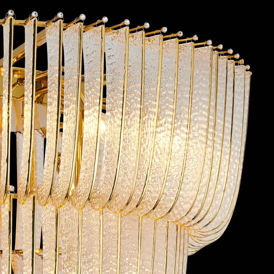 Ziva Shahi 29-Light Chandelier in Titanium Gold - Image 2