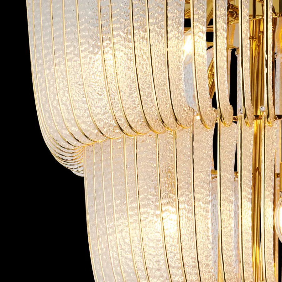 Ziva Shahi 29-Light Chandelier in Titanium Gold - Image 3