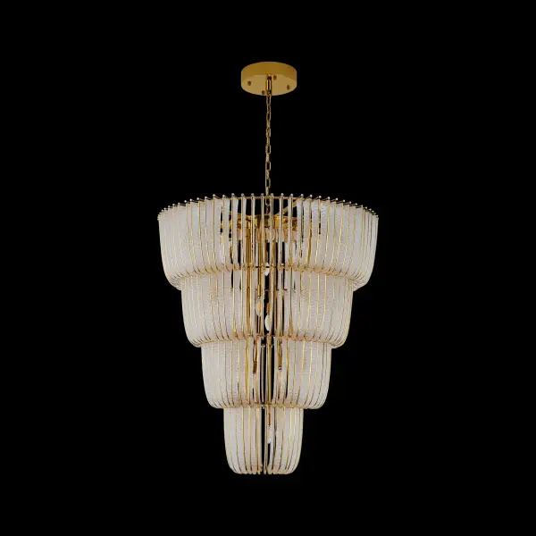Ziva Shahi 29-Light Chandelier in Titanium Gold - Image 5