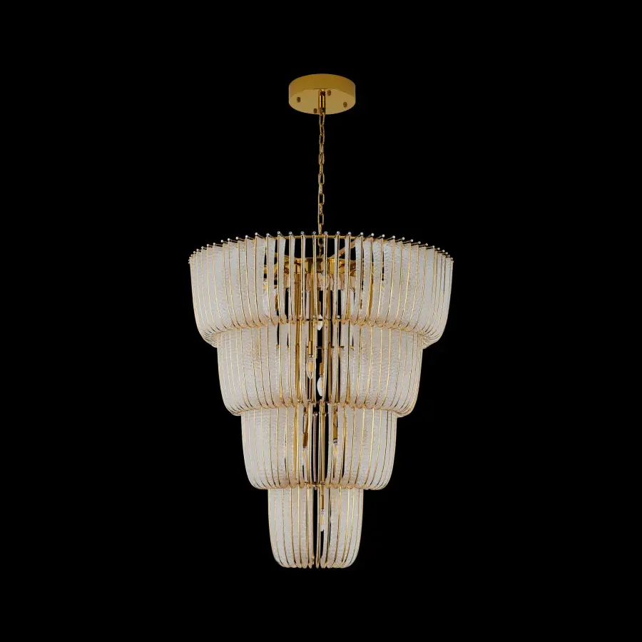 Ziva Shahi 29-Light Chandelier in Titanium Gold - Image 5