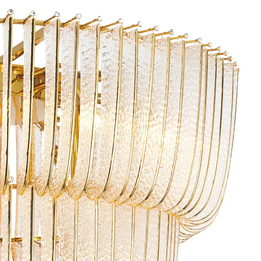 Shahi 9-Light Chandelier in Titanium Gold - Image 3