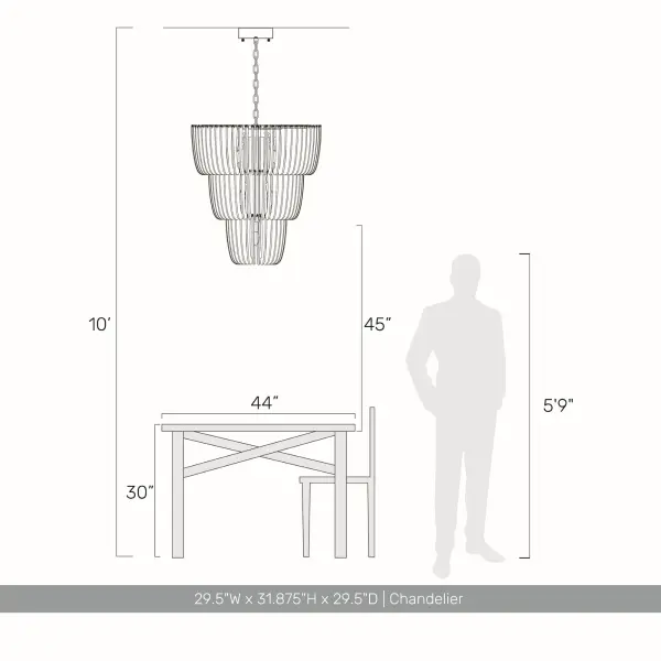 Shahi 9-Light Chandelier in Titanium Gold - Image 4