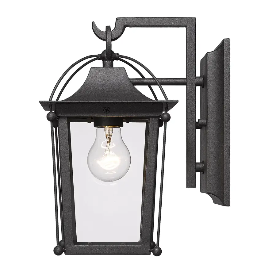 Brigham One Light Outdoor Wall Mount in Natural Black - Image 3