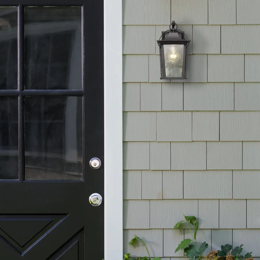 Brigham One Light Outdoor Wall Mount in Natural Black - Image 4