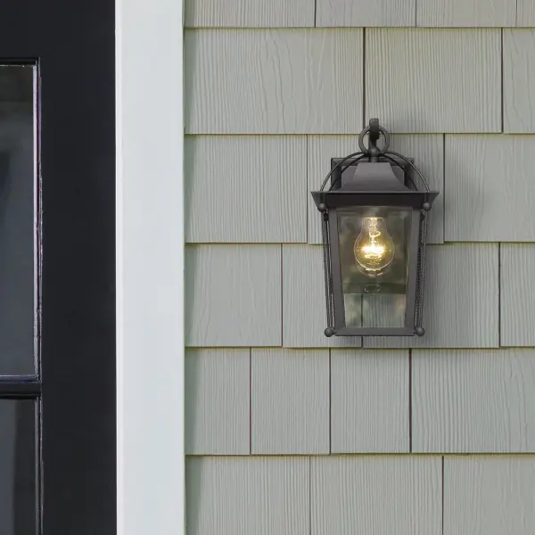 Brigham One Light Outdoor Wall Mount in Natural Black - Image 5