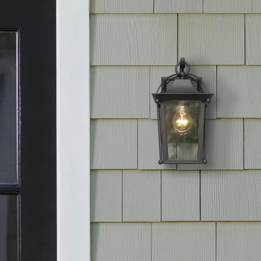 Brigham One Light Outdoor Wall Mount in Natural Black - Image 5