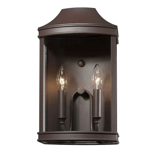 Cohen Two Light Outdoor Wall Sconce in Textured Bronze - Image 3