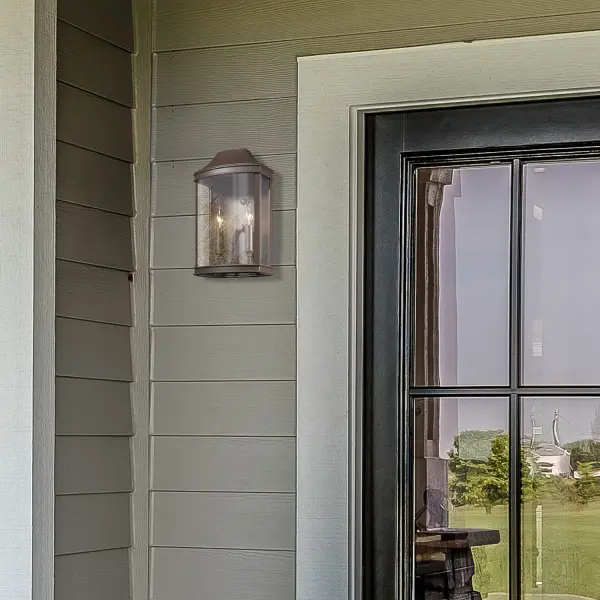 Cohen Two Light Outdoor Wall Sconce in Textured Bronze - Image 5