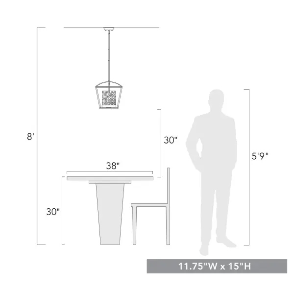 Golden Lighting Mercer 3-Light Chandelier in Matte Black - Image 4