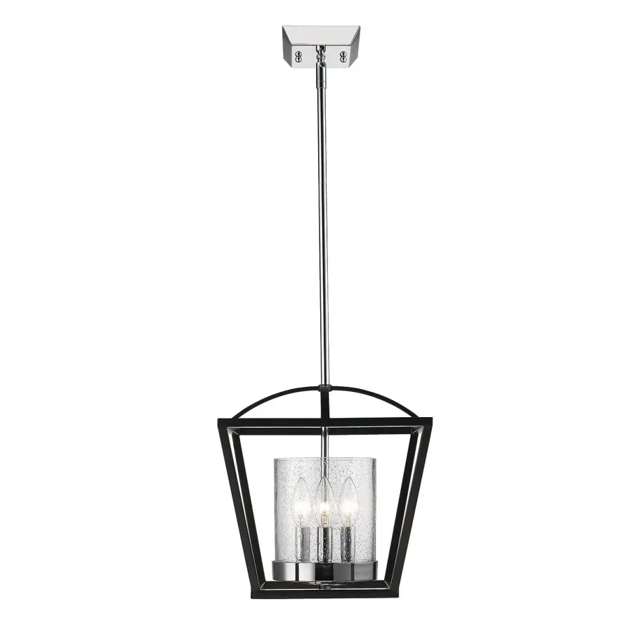 Golden Lighting Mercer 3-Light Chandelier in Matte Black - Image 2