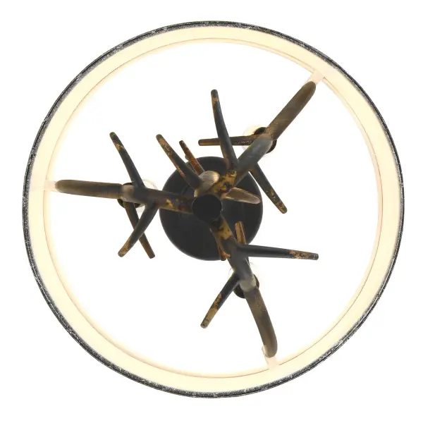 Arboreal Three Light Pendant in Antique Black Iron - Image 7