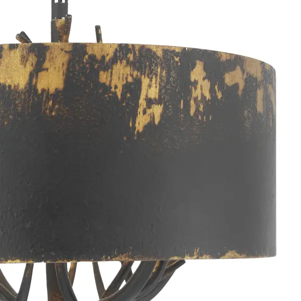 Arboreal Four Light Pendant in Antique Black Iron - Image 8