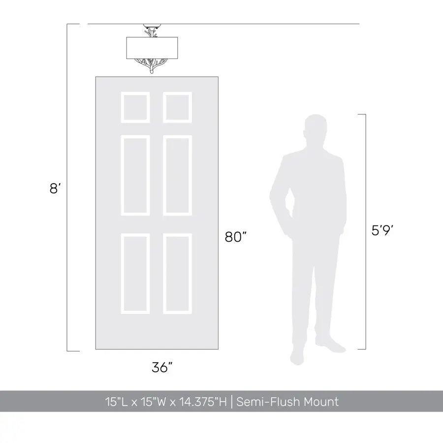 The Semi-Flush Mount by Golden Lighting - Image 12