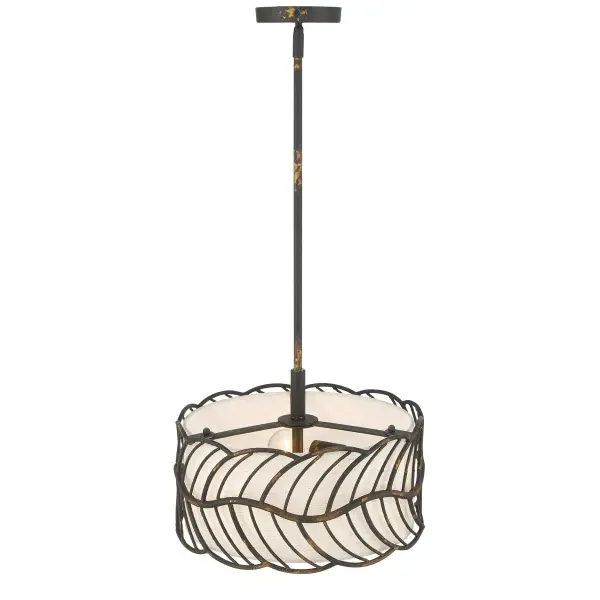 Simbolo Three Light Pendant in Antique Black Iron - Image 6