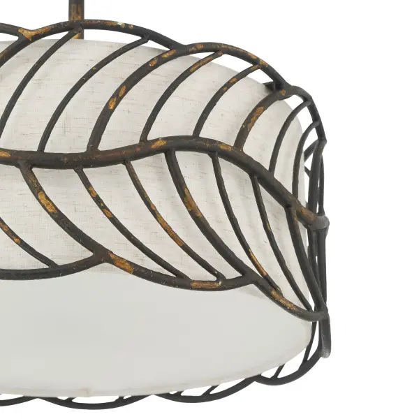 Simbolo Three Light Pendant in Antique Black Iron - Image 8
