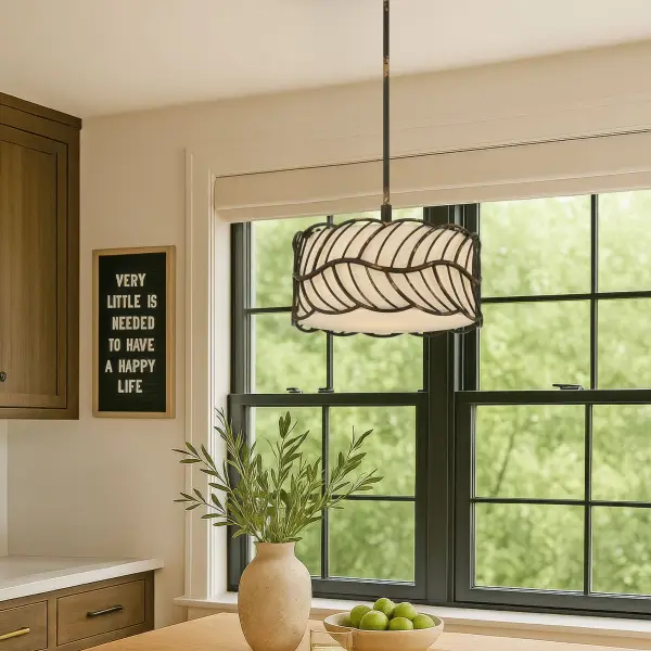 Simbolo Three Light Pendant in Antique Black Iron - Image 10