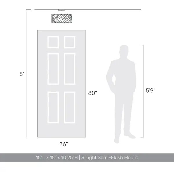 The Semi-Flush Mount by Golden Lighting - Image 8