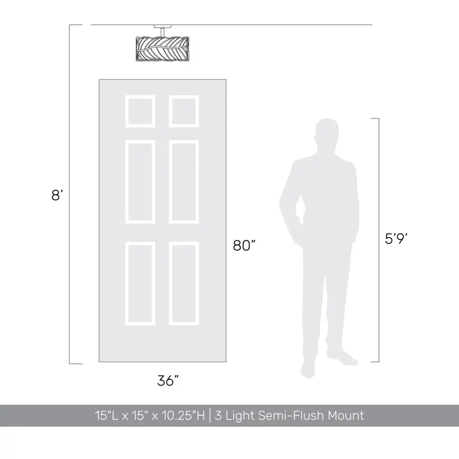 The Semi-Flush Mount by Golden Lighting - Image 8