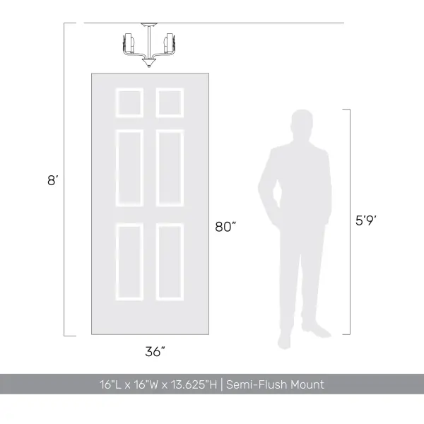 The Semi-Flush Mount by Golden Lighting - Image 9