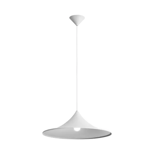 The Vistara pendant combines clean minimalist design with exceptional versatility. Its matte Sand White finish and smooth conical shade deliver sophisticated lighting for various spaces, while adjustable height accommodates different ceiling configurations. - alternate view