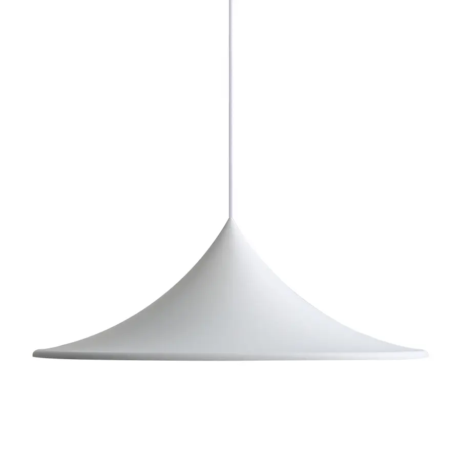 Golden Lighting Vistara 1-Light Pendant in Sand White - Image 1