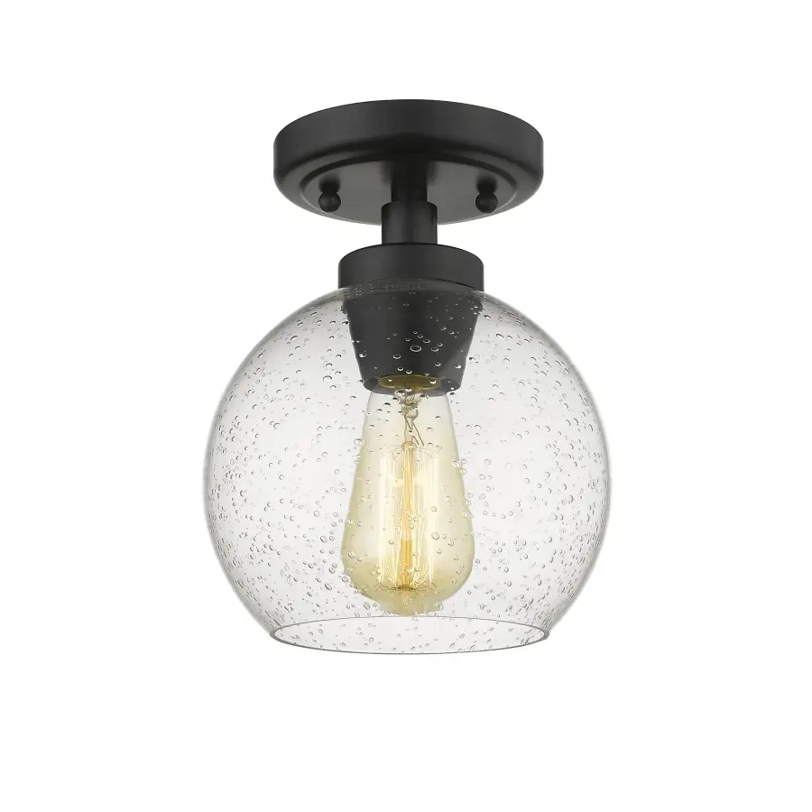 Galveston One Light Flush Mount in Matte Black - Image 2