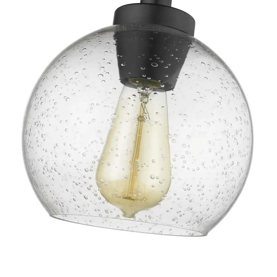 Galveston One Light Flush Mount in Matte Black - Image 3