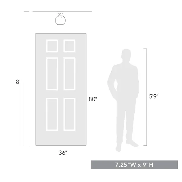 Galveston One Light Flush Mount in Matte Black - Image 4
