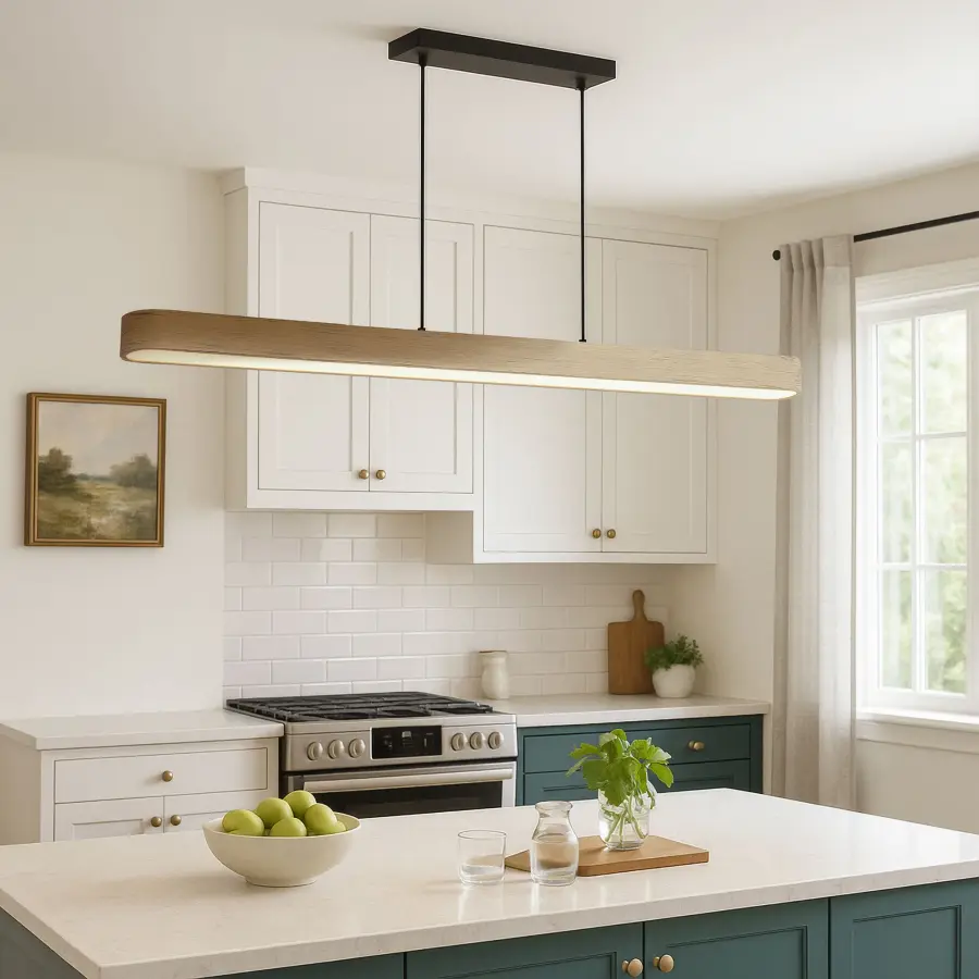 Silva LED Linear Pendant in Driftwood - Image 9