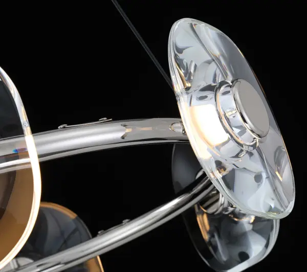 Ziva Celestia 6-Light Integrated LED Chandelier in Chrome - Image 2