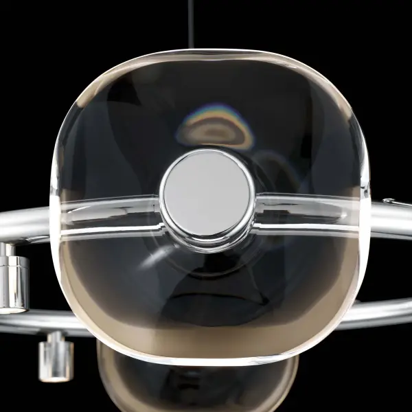 Ziva Celestia 6-Light Integrated LED Chandelier in Chrome - Image 3